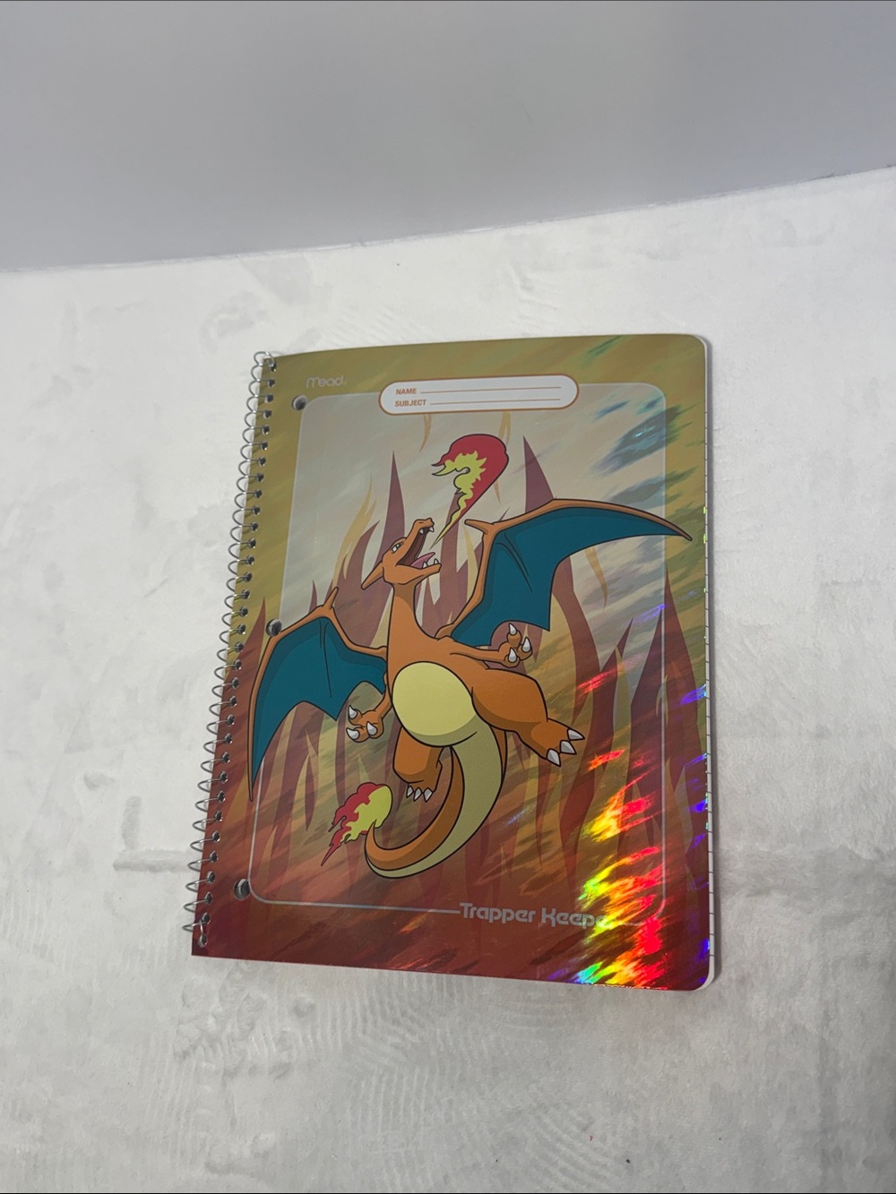 Pokemon x target Mead 8"x10.5" College Ruled Trapper Keeper Charizard Notebook